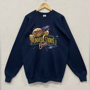 Vintage 80s E.T. Universal Studios Sweatshirt, Size XL, Disney New Old Stock
